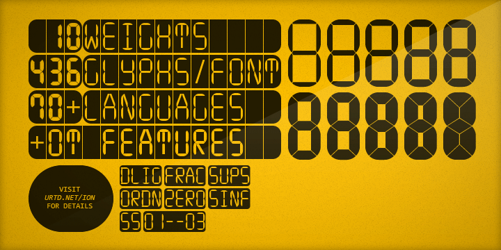 ION A Regular Font preview